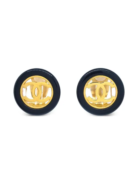 CHANEL Pre-Owned 1997 Button earrings