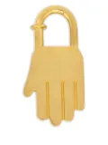 Hermès Pre-Owned 2002 Année Mediterranee padlock charm - Yellow