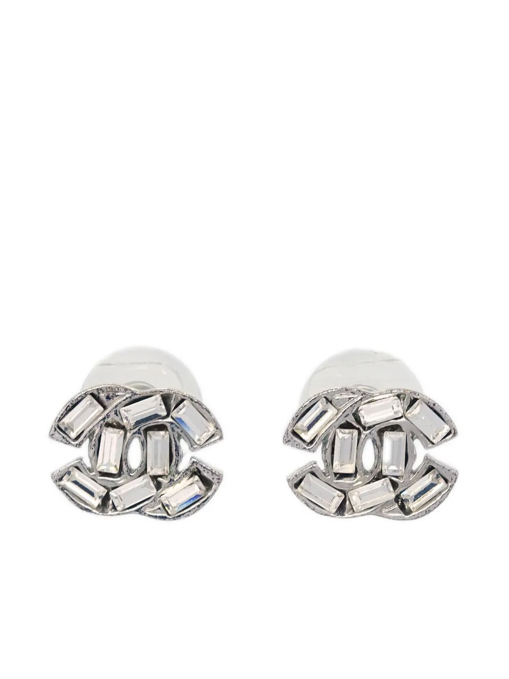 CHANEL Pre-Owned 2001 CC earrings | Silver | Image 1
