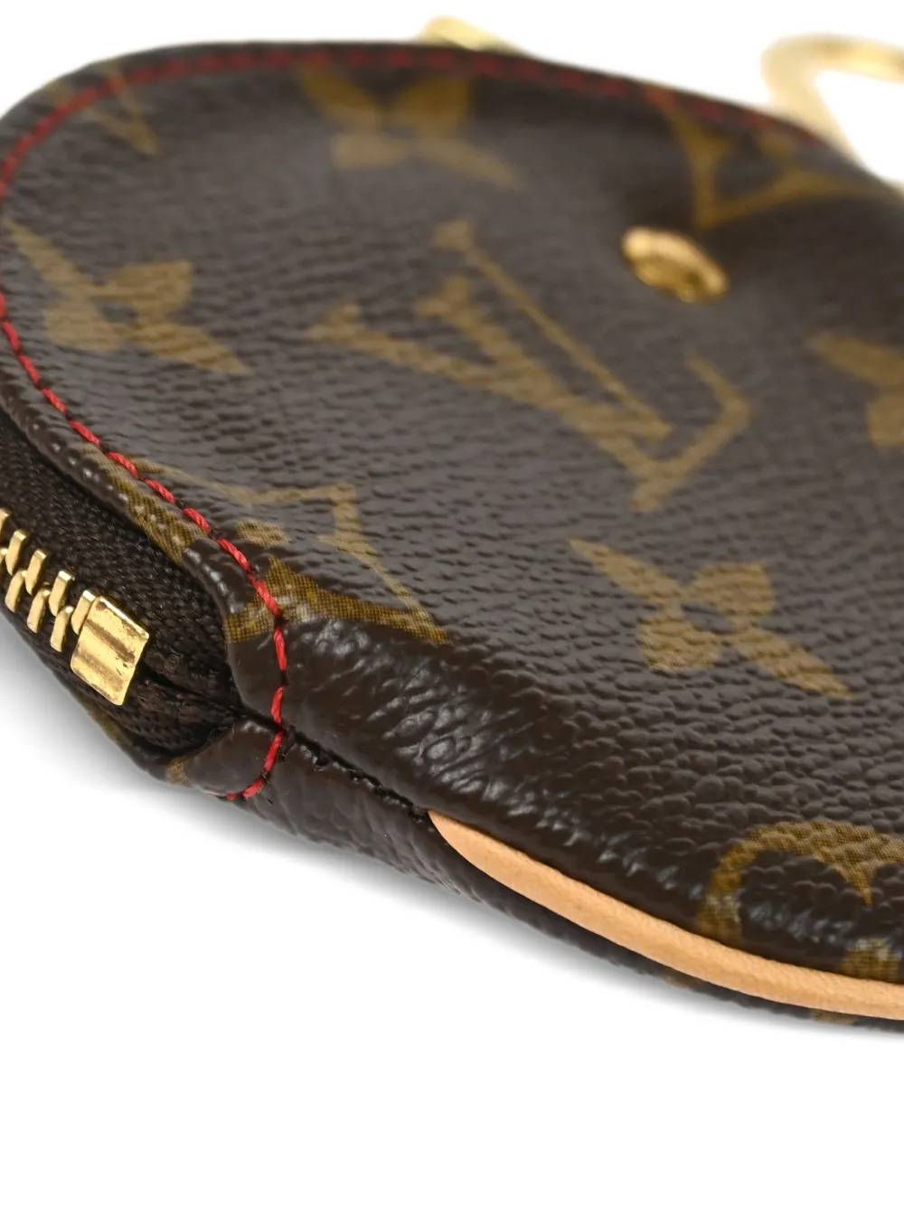 Pre-owned Louis Vuitton 2005 Cherry Port Monnaie Wallet In Brown
