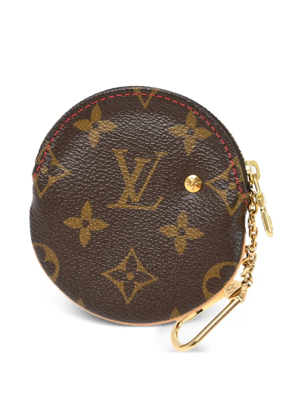Pre-owned Louis Vuitton 2005 Cherry Port Monnaie Wallet In Brown
