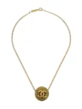 CHANEL Pre-Owned 1982 Medallion chain pendant necklace - Gold