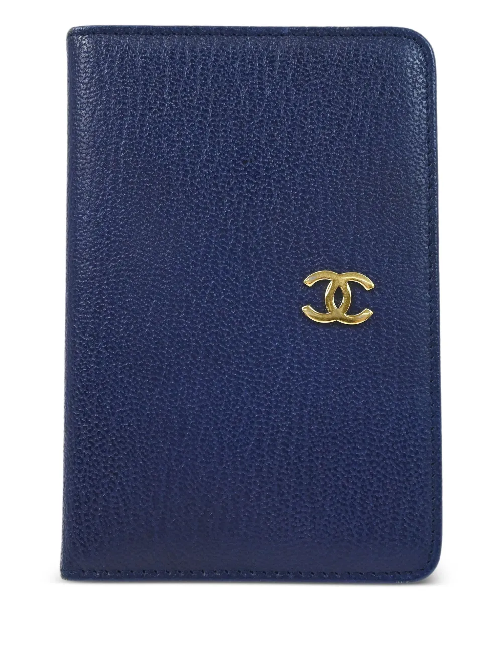 CHANEL Pre-Owned 2000 leather passport case | Blue | Image 1