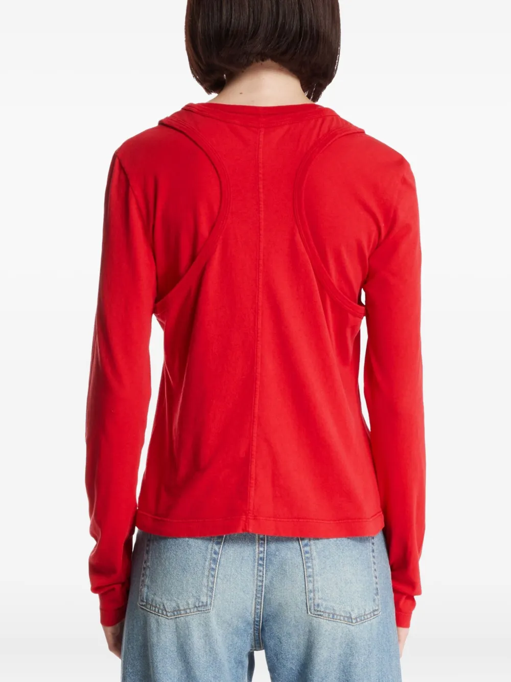 The Row Seruni Cotton Jersey T-shirt In Red