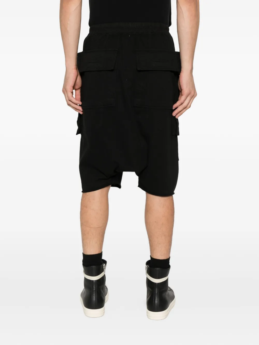 Rick Owens DRKSHDW cargo-pockets drawstring shorts Zwart