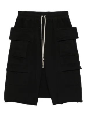 美品リックオウエンスダークシャドウ ドローストリング 21SS ハーフパンツ L 国内正規 美品 Rick Owens DRKSHDW 21SS DRAWSTRING PODS SHORTS