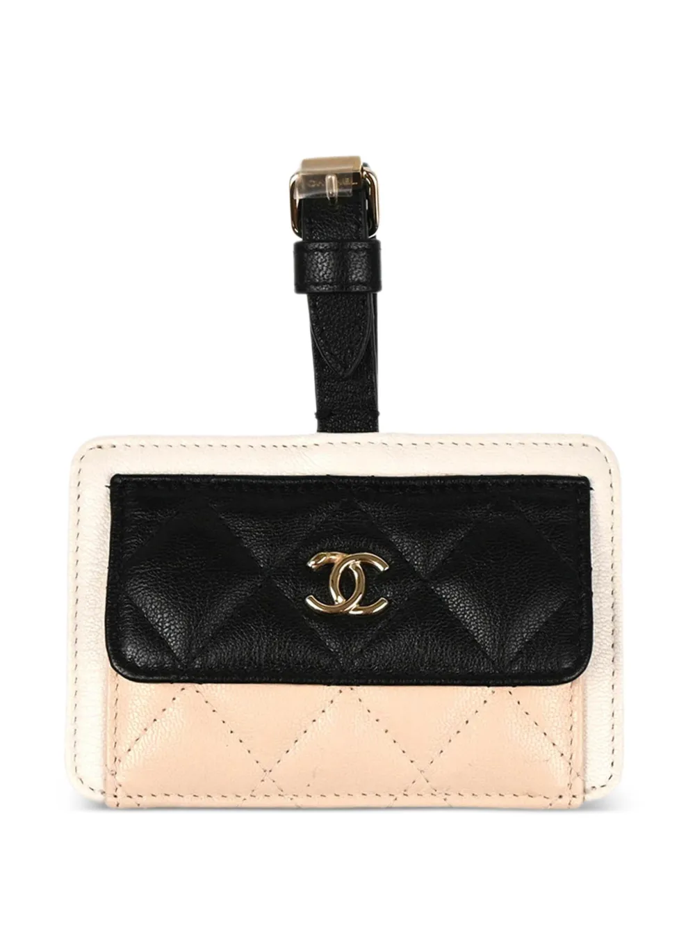 2020 quilted leather luggage tag