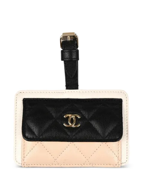 CHANEL Pre-Owned 2020 quilted leather luggage tag