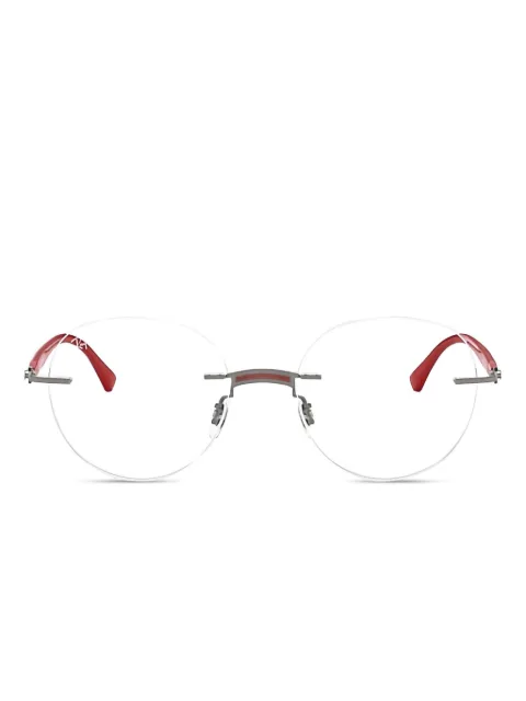 Ray-Ban round-frame rimless glasses