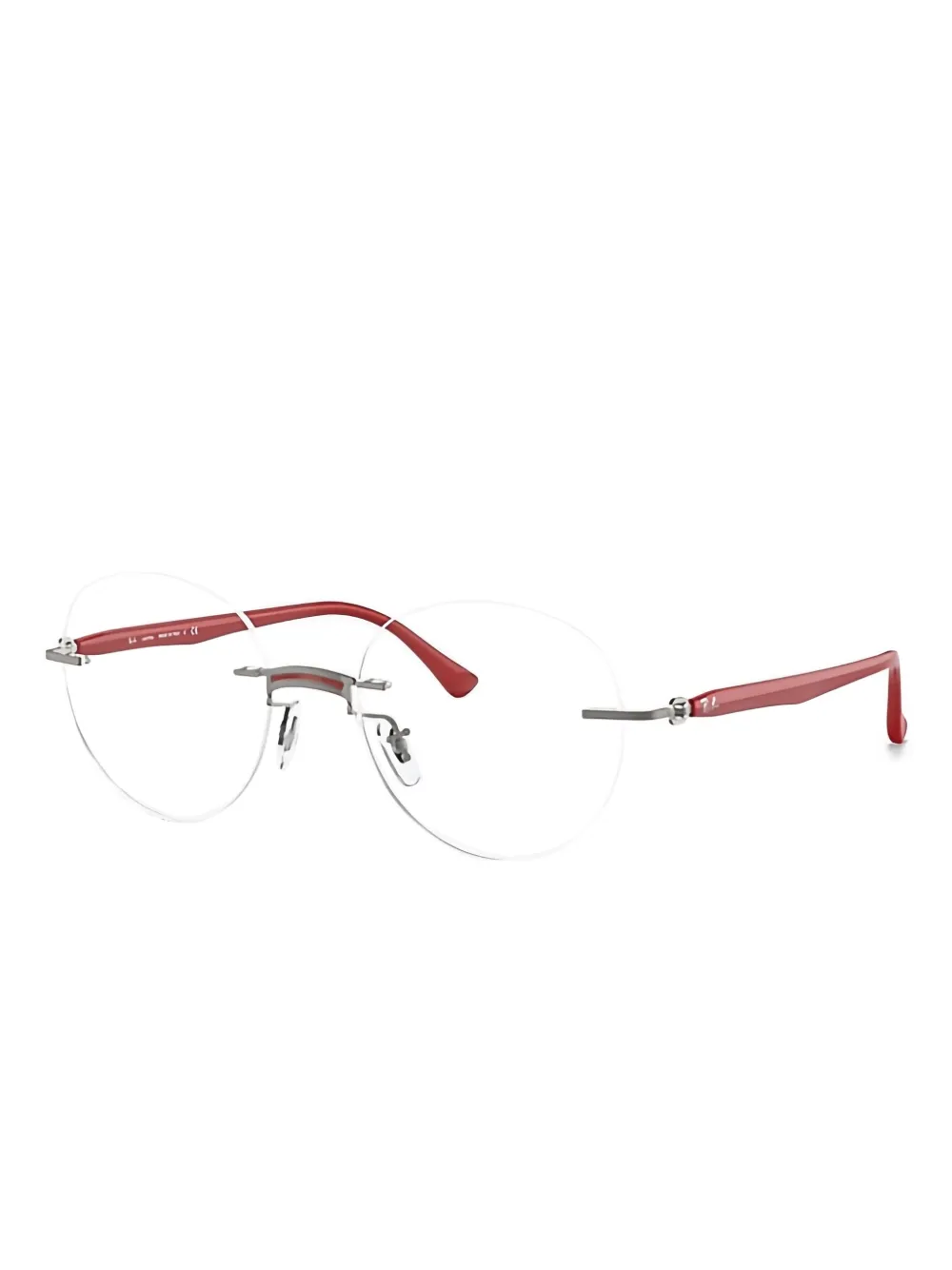 Ray-Ban round-frame rimless glasses | Men | Image 2