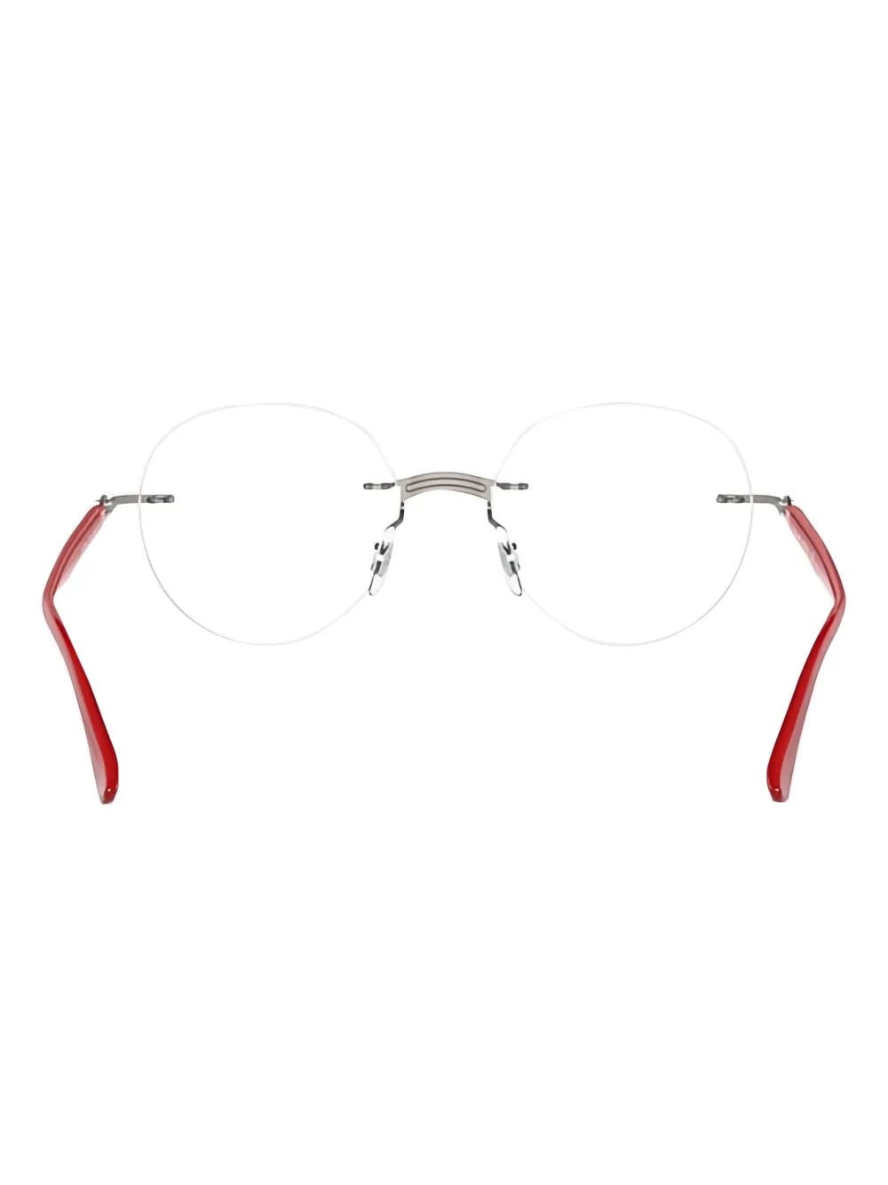 Ray-Ban Bril met randloos rond montuur Rood