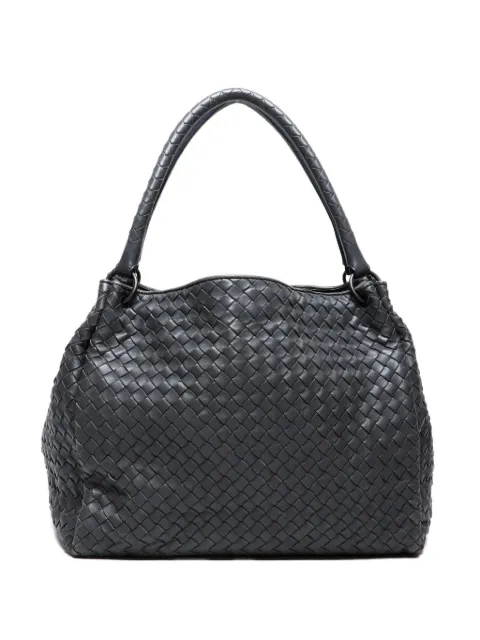 Bottega Veneta Pre-Owned 2009 인트레치아토 레더 숄더 백