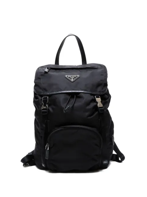 Prada Pre-Owned 2010-2020s triangle-logo backpack