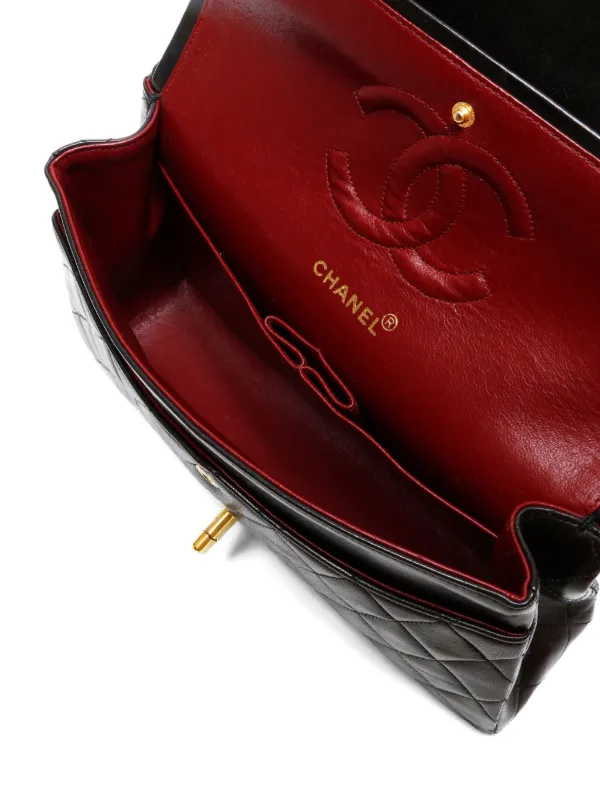 CHANEL Pre-Owned 1994-1996 Medium Double Classic Flap Shoulder Bag