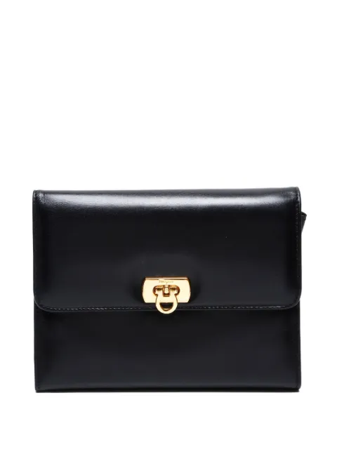 Ferragamo Pre-Owned 1990-2000s Gancini leather clutch bag 