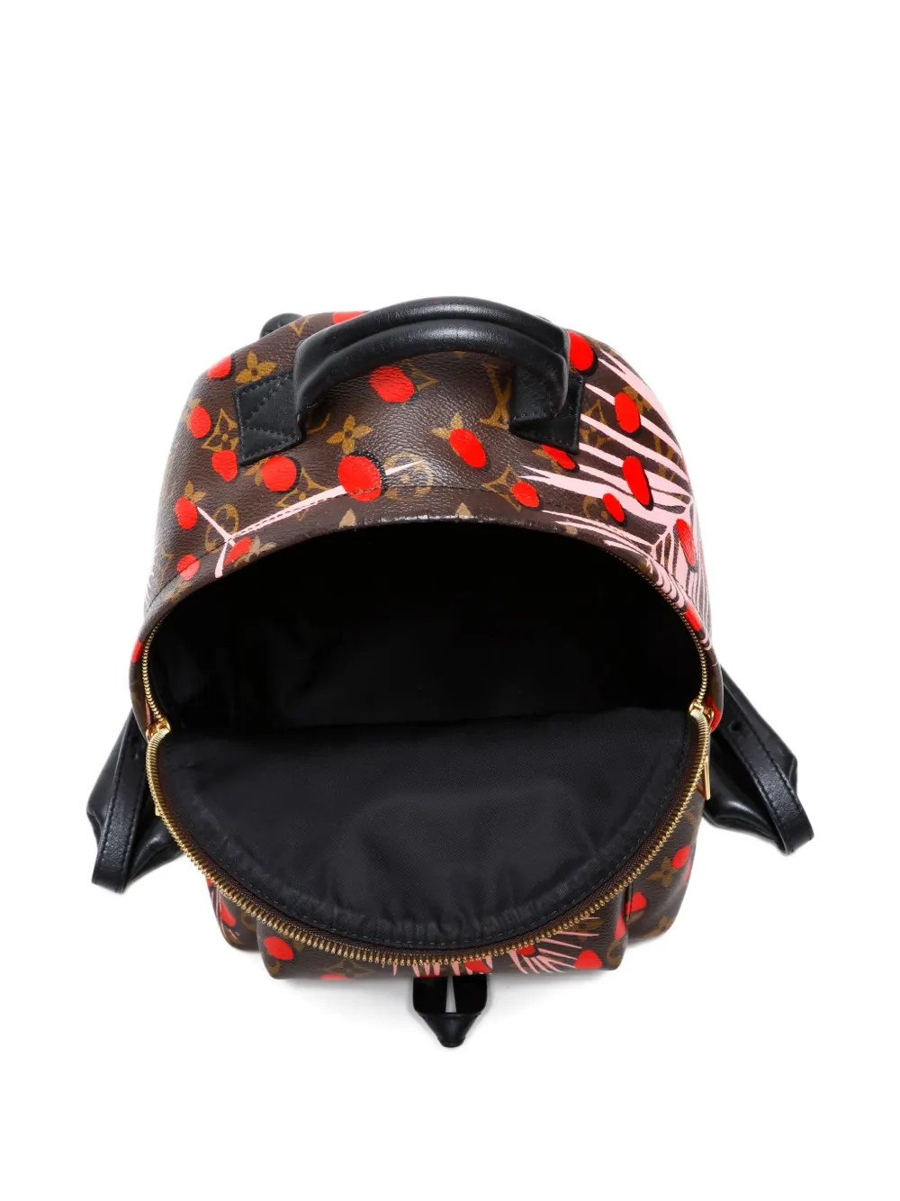 Pre-owned Louis Vuitton 2016 Jungle Dot Palm Springs Pm Backpack In Brown