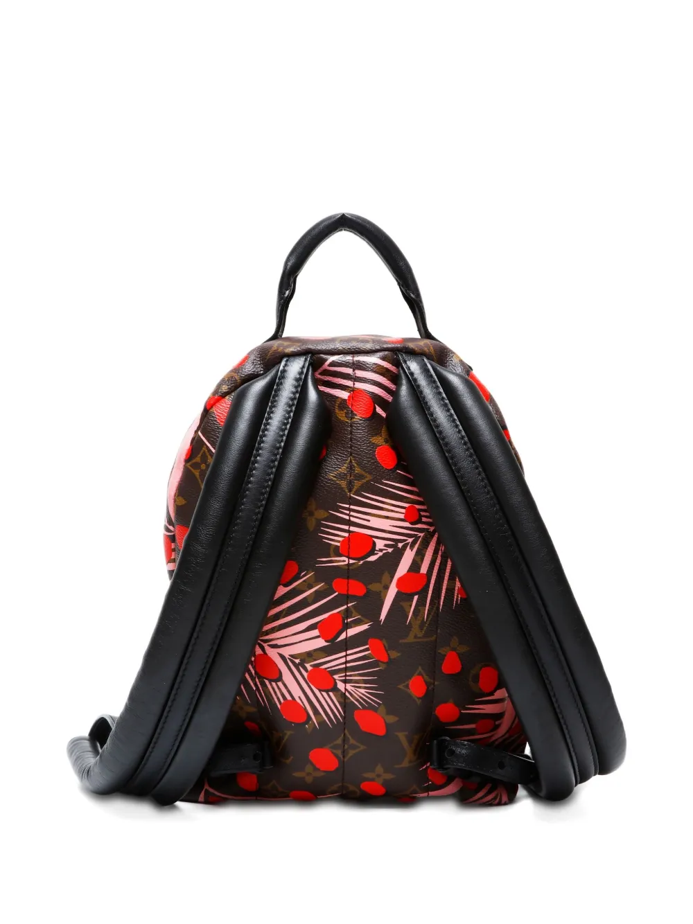 Pre-owned Louis Vuitton 2016 Jungle Dot Palm Springs Pm Backpack In Brown