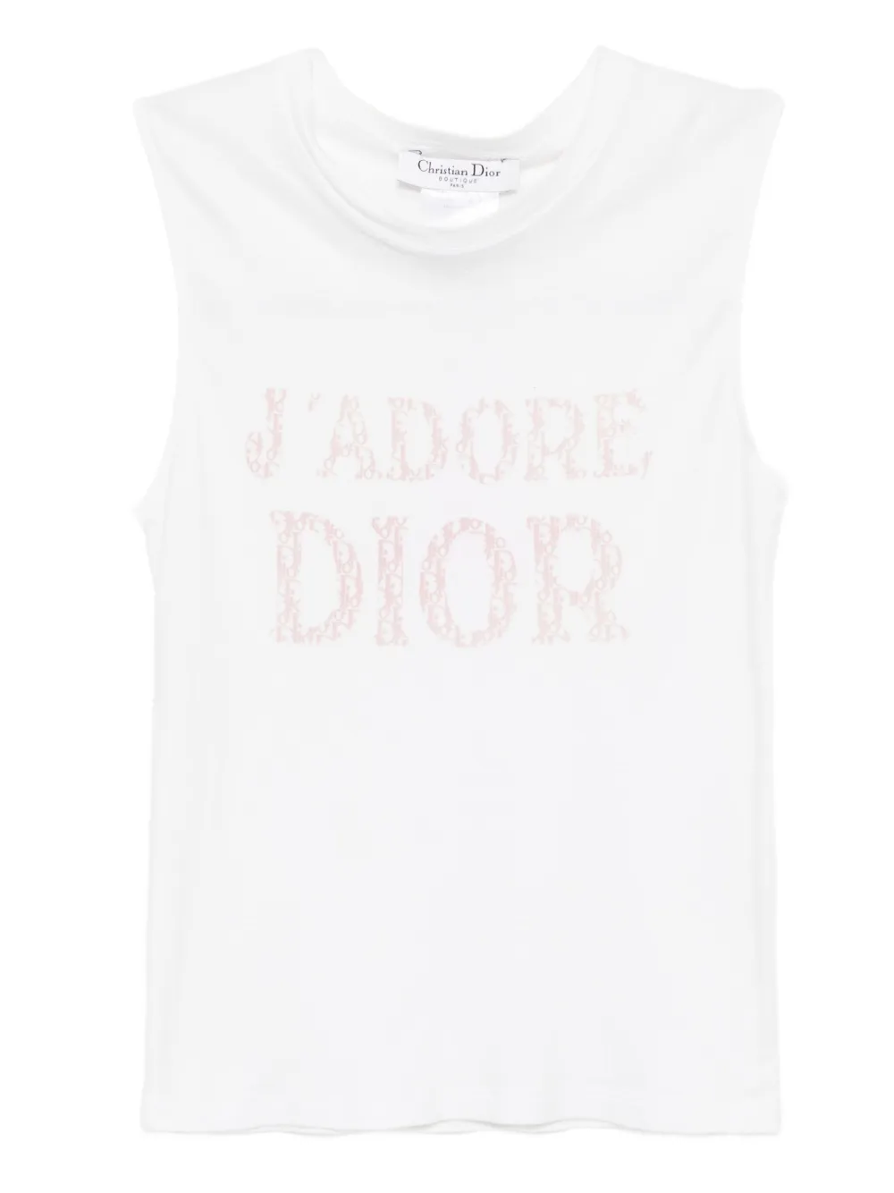 Christian Dior Pre-Owned 1990-2000s ノースリーブ トップ - ホワイト