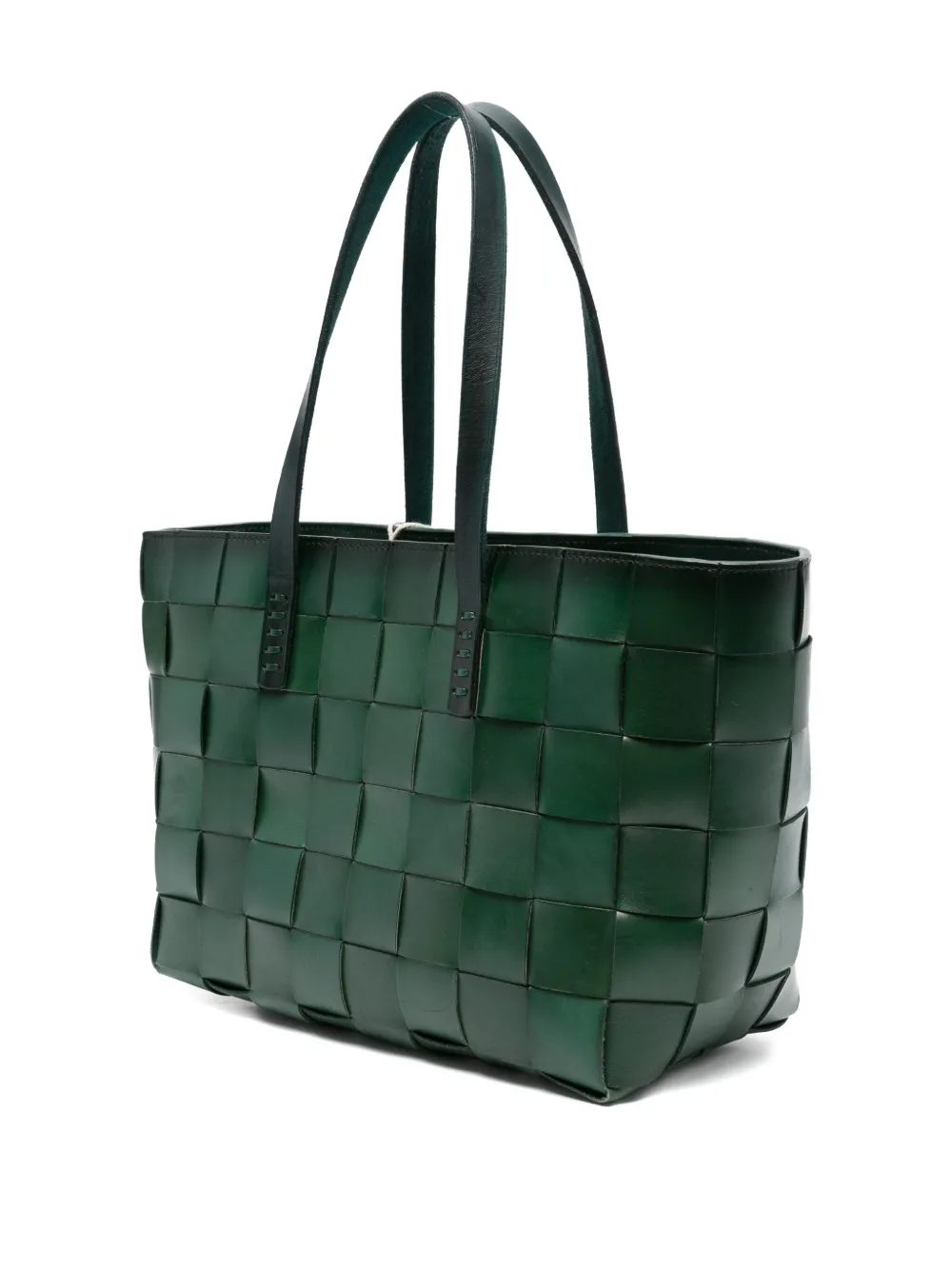 DRAGON DIFFUSION woven leather tote bag Groen