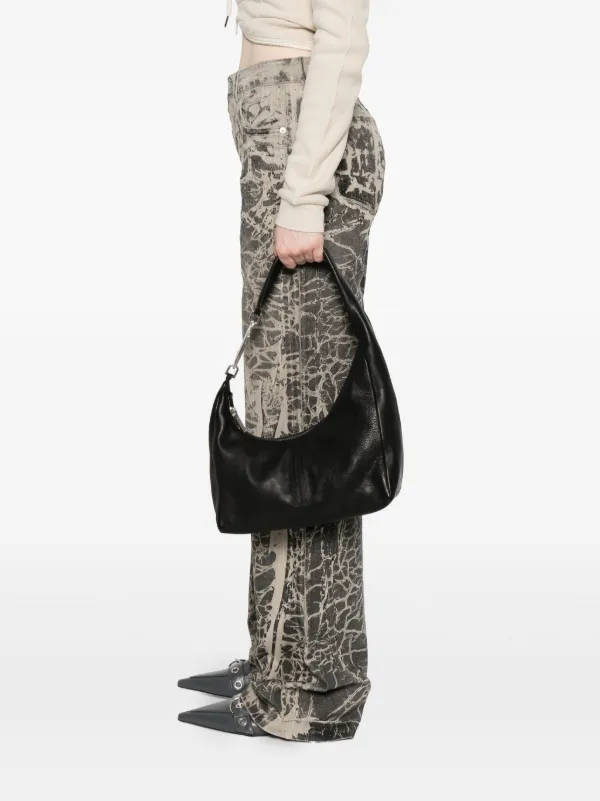 Rick Owens 22SS ショルダーバッグ Rick Owens Gemini レザーショルダーバッグ | ブラック