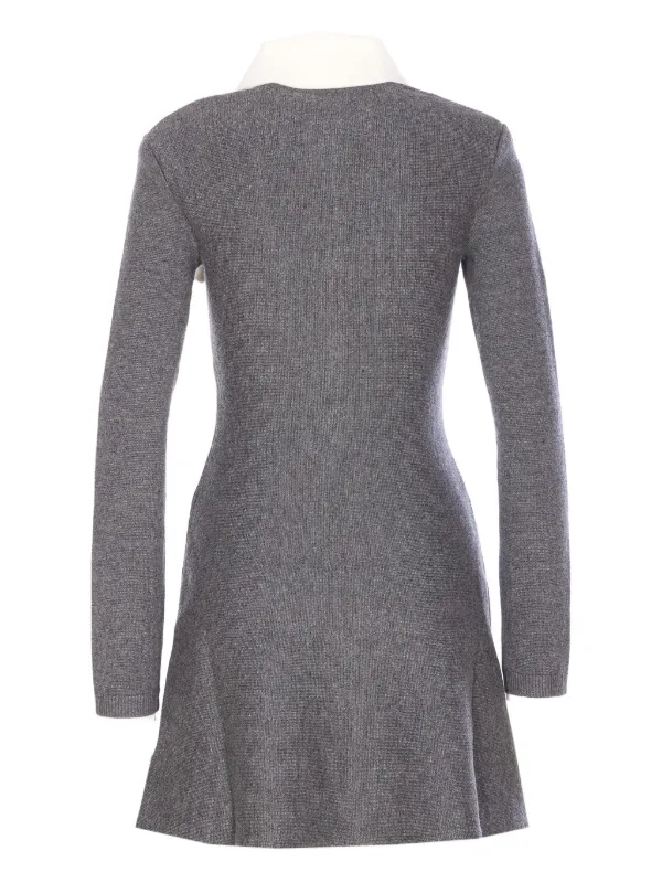 designer linen dress A-Line Sheath Dress in Linen Double-Face Greige / 6