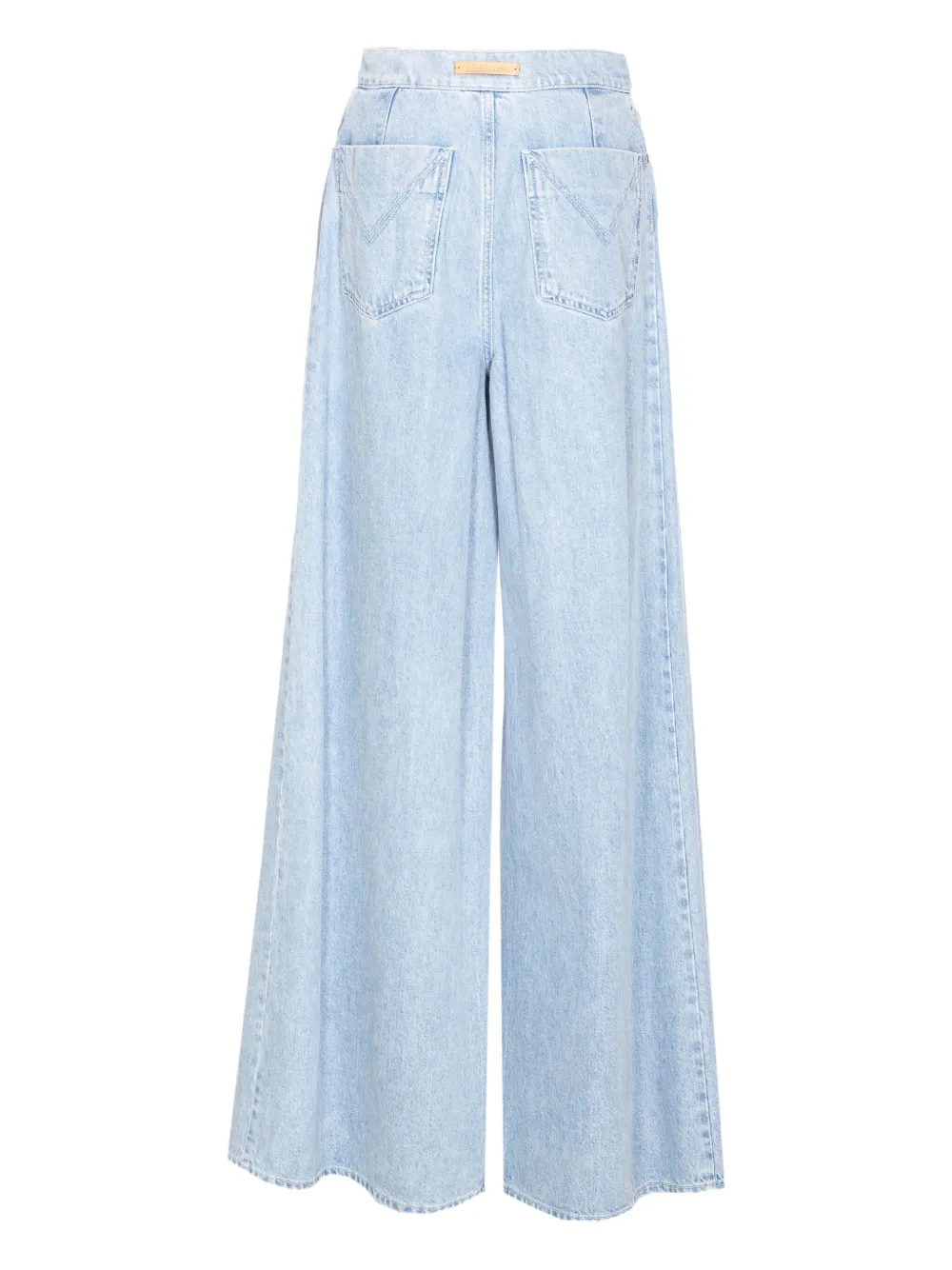 Max Mara High waist jeans met opgestikte zak - Blauw