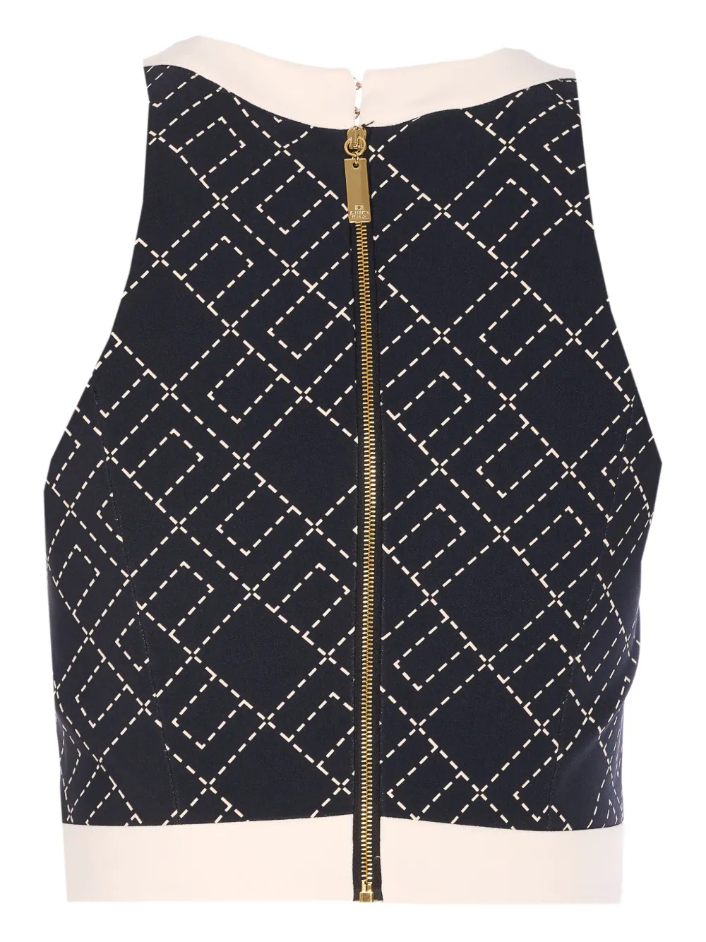 Elisabetta Franchi Top met halternek Zwart