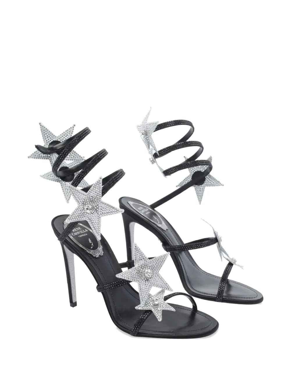 René Caovilla 105mm Cleo sandals Black