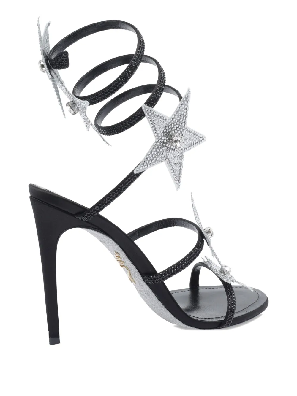 René Caovilla 105mm Cleo sandals Black