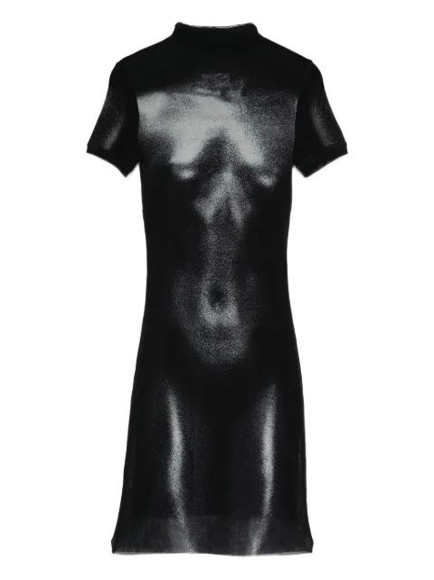 Jean Paul Gaultier body-print mesh dress
