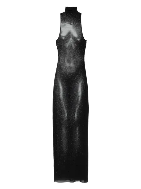 Jean Paul Gaultier high-neck body-print dress
