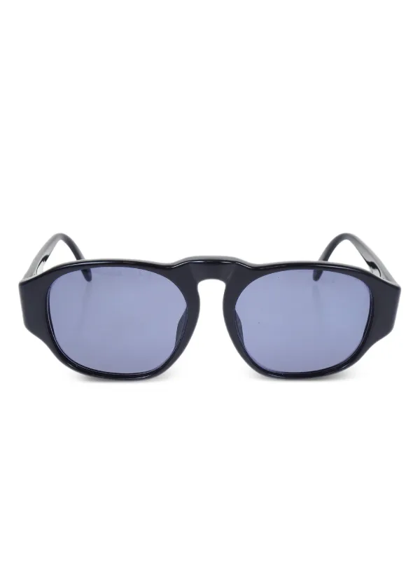 CHANEL Pre-Owned Occhiali Da Sole CC Rotondi 1990-2000 Nero