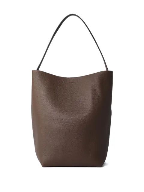 The Row large N/S Park pebble-grain leather tote bag