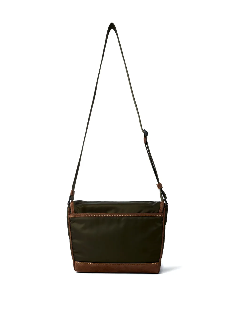Prada logo messenger bag Bruin