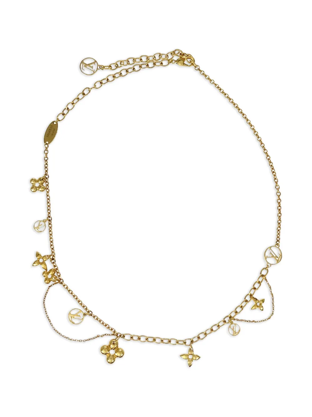 Louis Vuitton Pre-Owned 2017 Collier Blooming Monogram necklace | Gold | Image 1