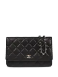 CHANEL Pre-Owned 2012 mini Classic Wallet On Chain shoulder bag - Black