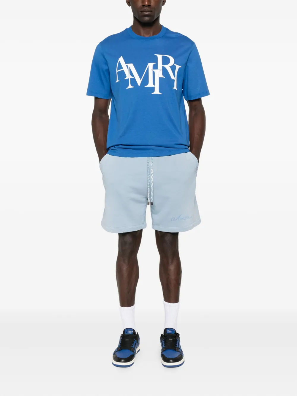 AMIRI Shorts met trekkoord en zak 856 ASHLEY BLUE