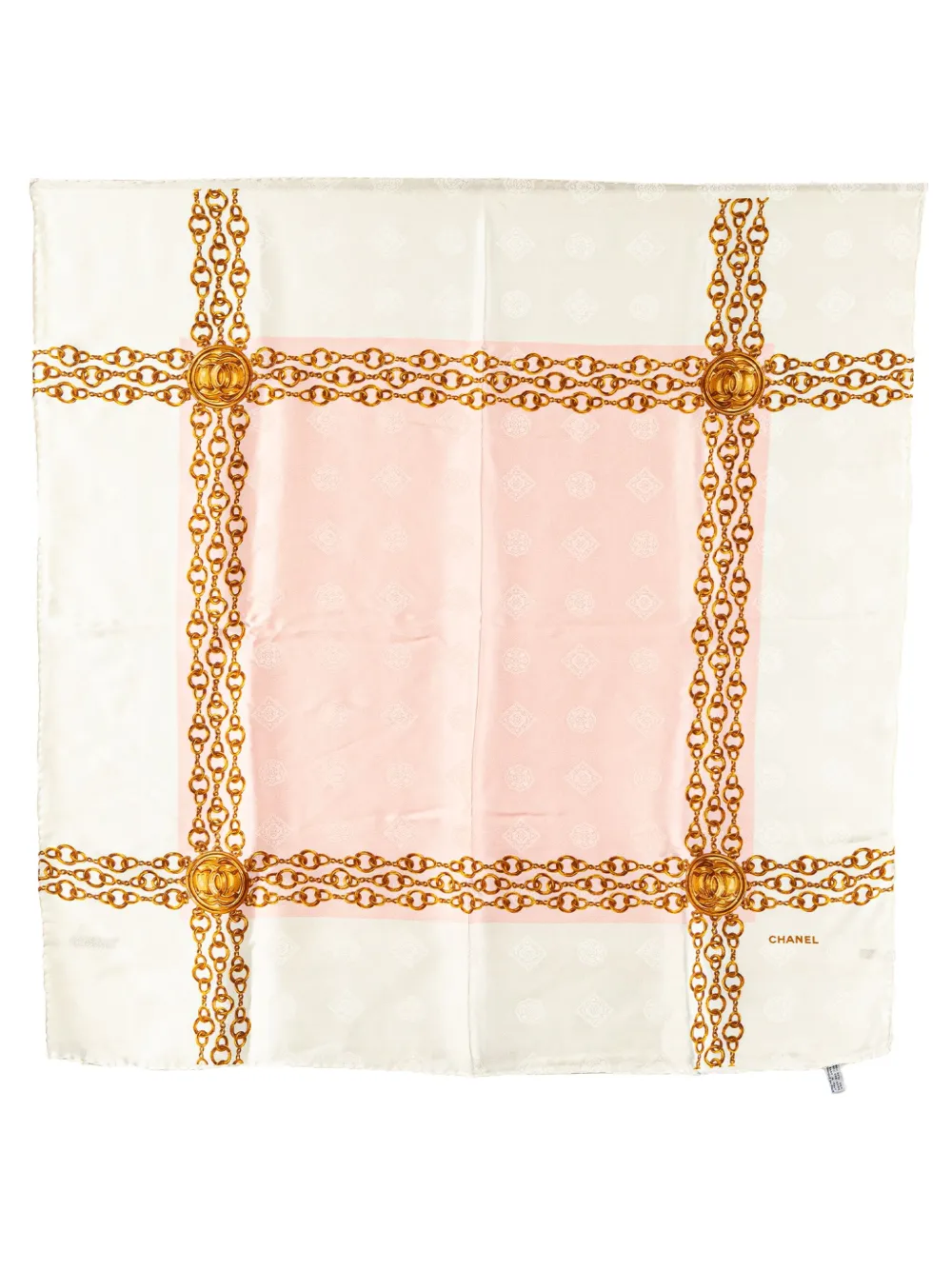 CHANEL Pre-Owned 20th Century Chain Printed Silk Scarf scarves - CHANEL Pre-Owned 20th Century Chain Printed Silk Scarf scarves -