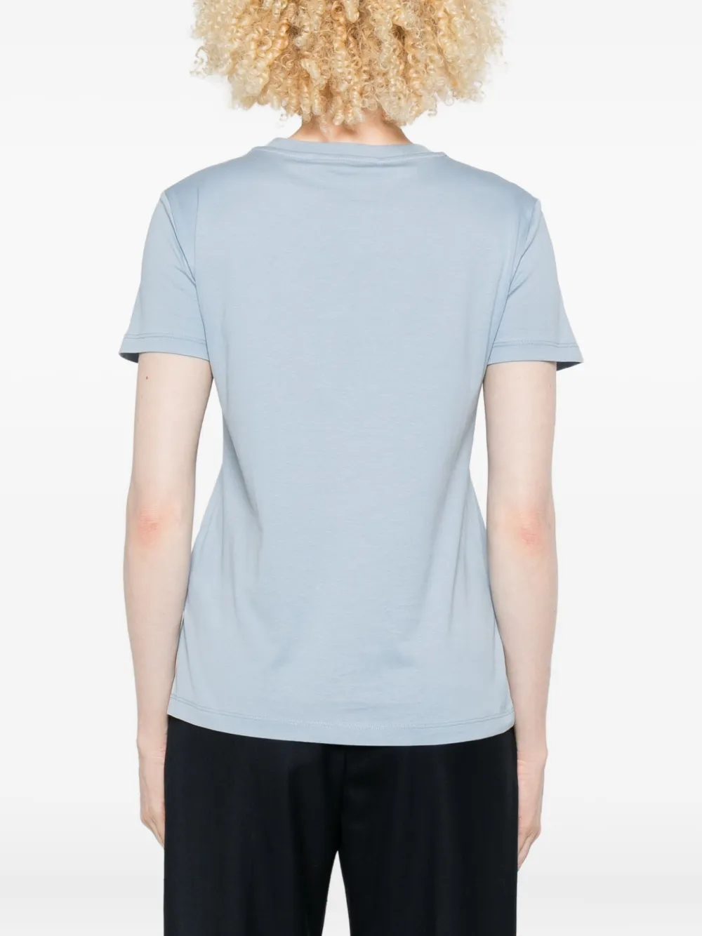 Max Mara embroidered pocket T-shirt Blauw