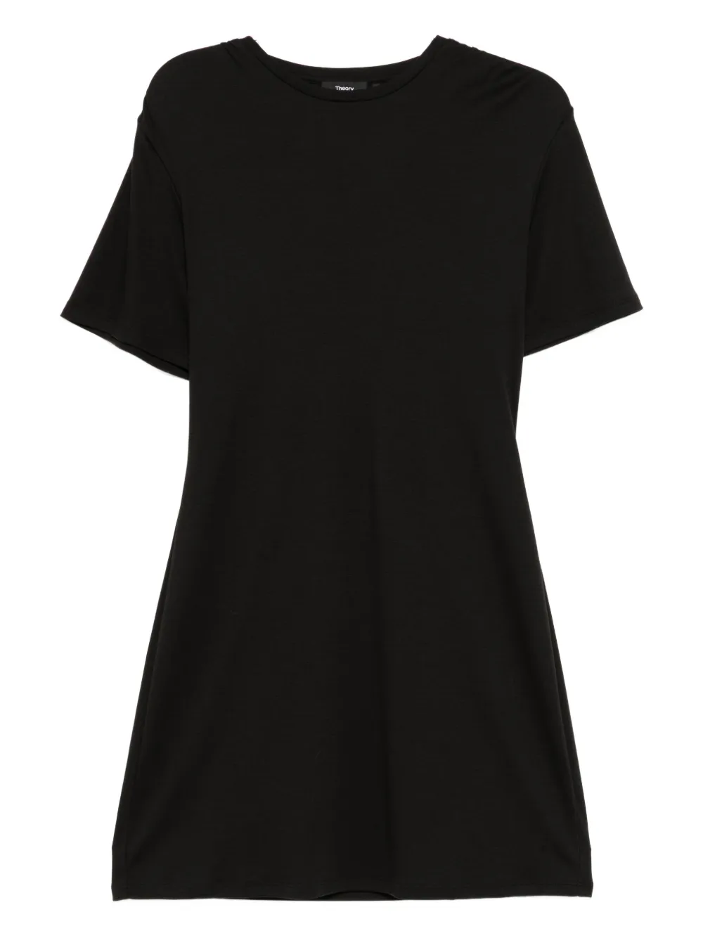 Theory A-line short-sleeved dress | Black | Image 1