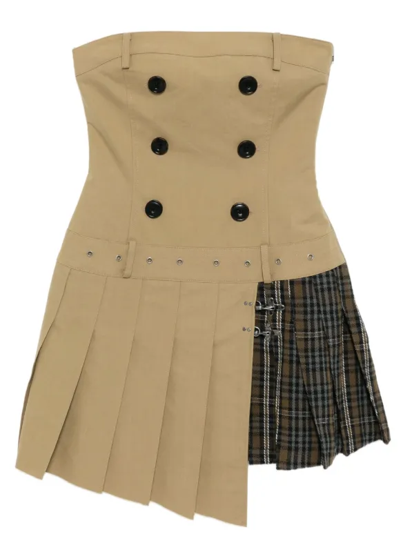 pleated trench dress Andersson Bell Pleated Trench Dress | Green