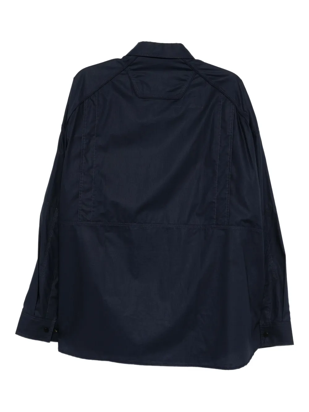 Juun.J military zip-up shirt - Blauw