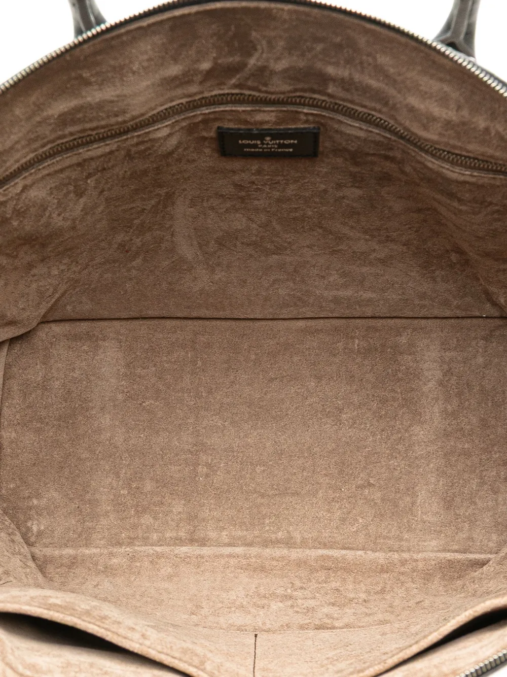 Pre-owned Louis Vuitton 2016 Bicolor Taurillon Cuir Soft Lockit Pm Satchel In Brown