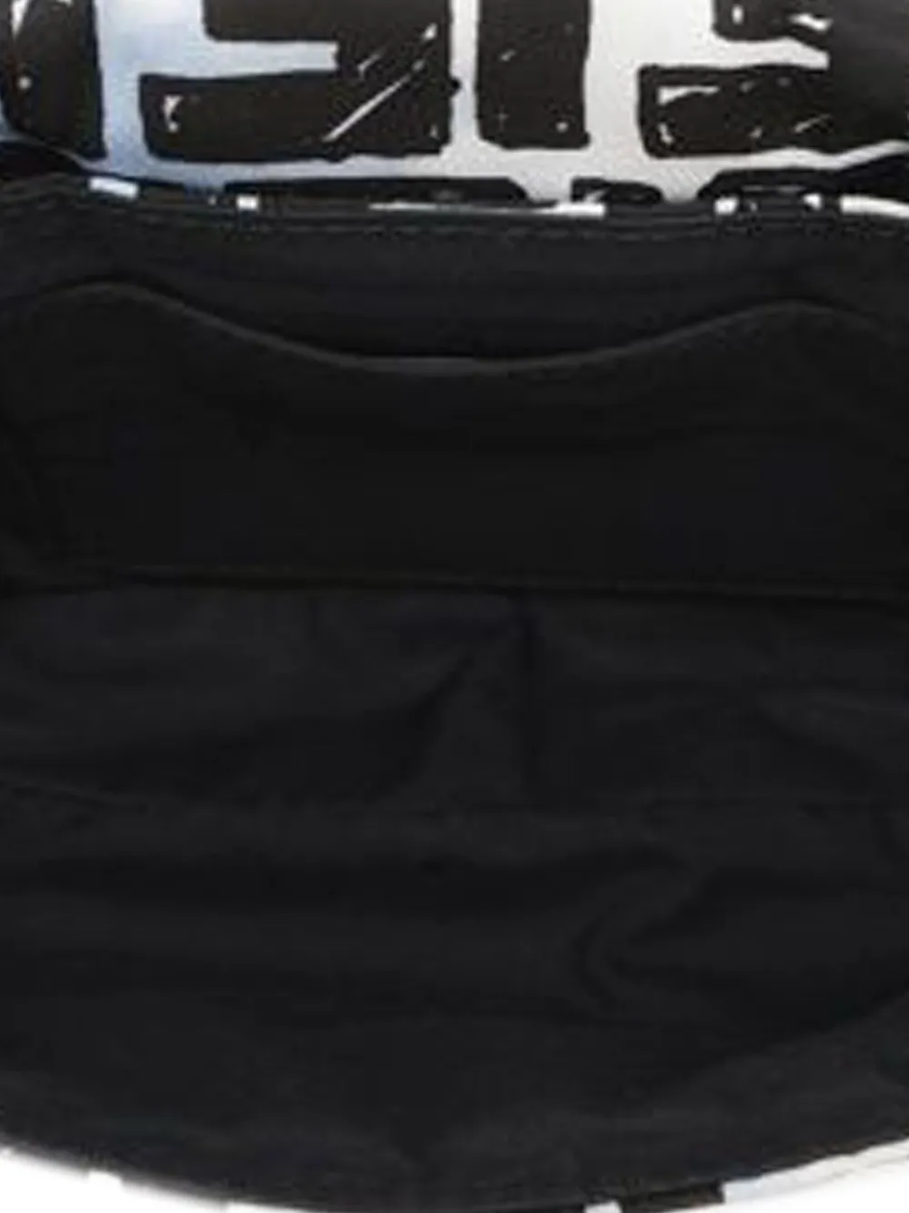 Pre-owned Fendi 2010-2025 Joshua Vides Mini Zucca Nylon Convertible Baguette Satchel In Blue