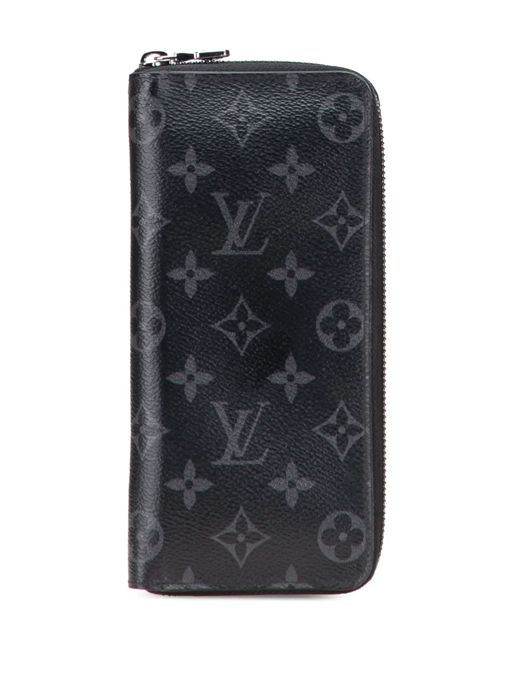 Louis Vuitton Pre-Owned 2021-2025 Monogram Eclipse Vertical Zippy Louis Vuitton Pre-Owned 2021-2025 Monogram Eclipse Vertical Zippy