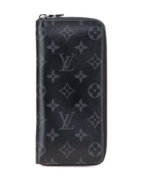 Louis Vuitton Pre-Owned 2021-2025 Monogram Eclipse Vertical Zippy Wallet long wallets