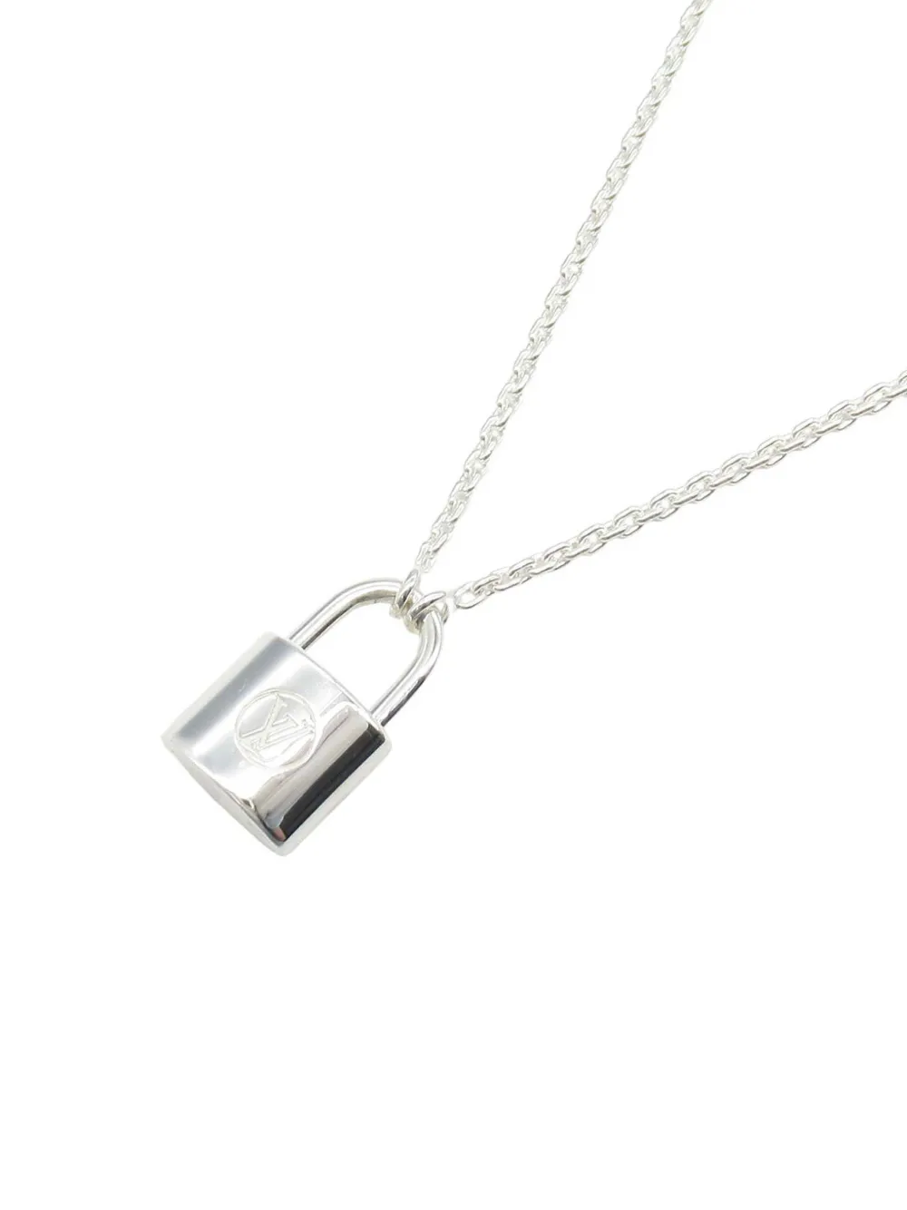 Louis Vuitton Pre-Owned 2020-2025 Sterling Silver Lockit Pendant Louis Vuitton Pre-Owned 2020-2025 Sterling Silver Lockit Pendant