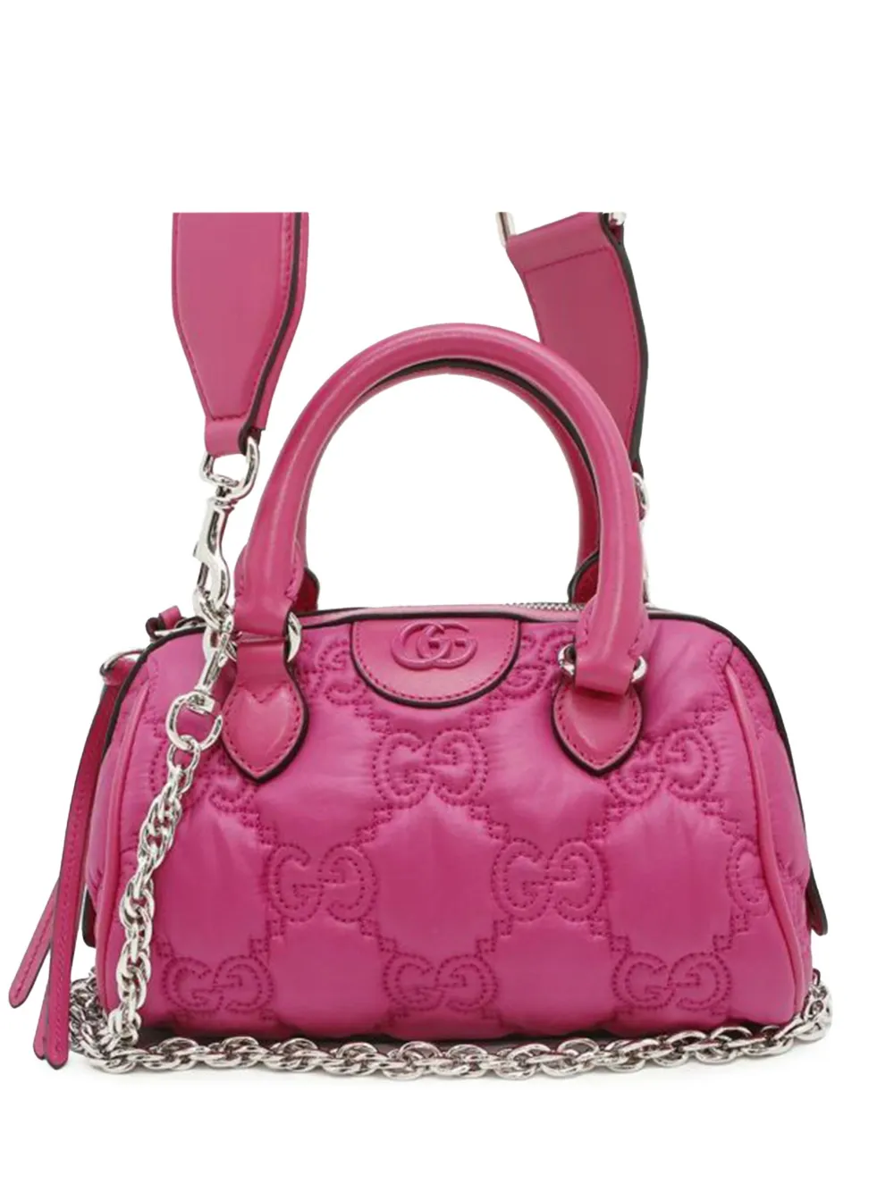 Gucci Pre-Owned 2016-2025 Mini GG Matelasse Nylon Marmont satchel - Gucci Pre-Owned 2016-2025 Mini GG Matelasse Nylon Marmont satchel -