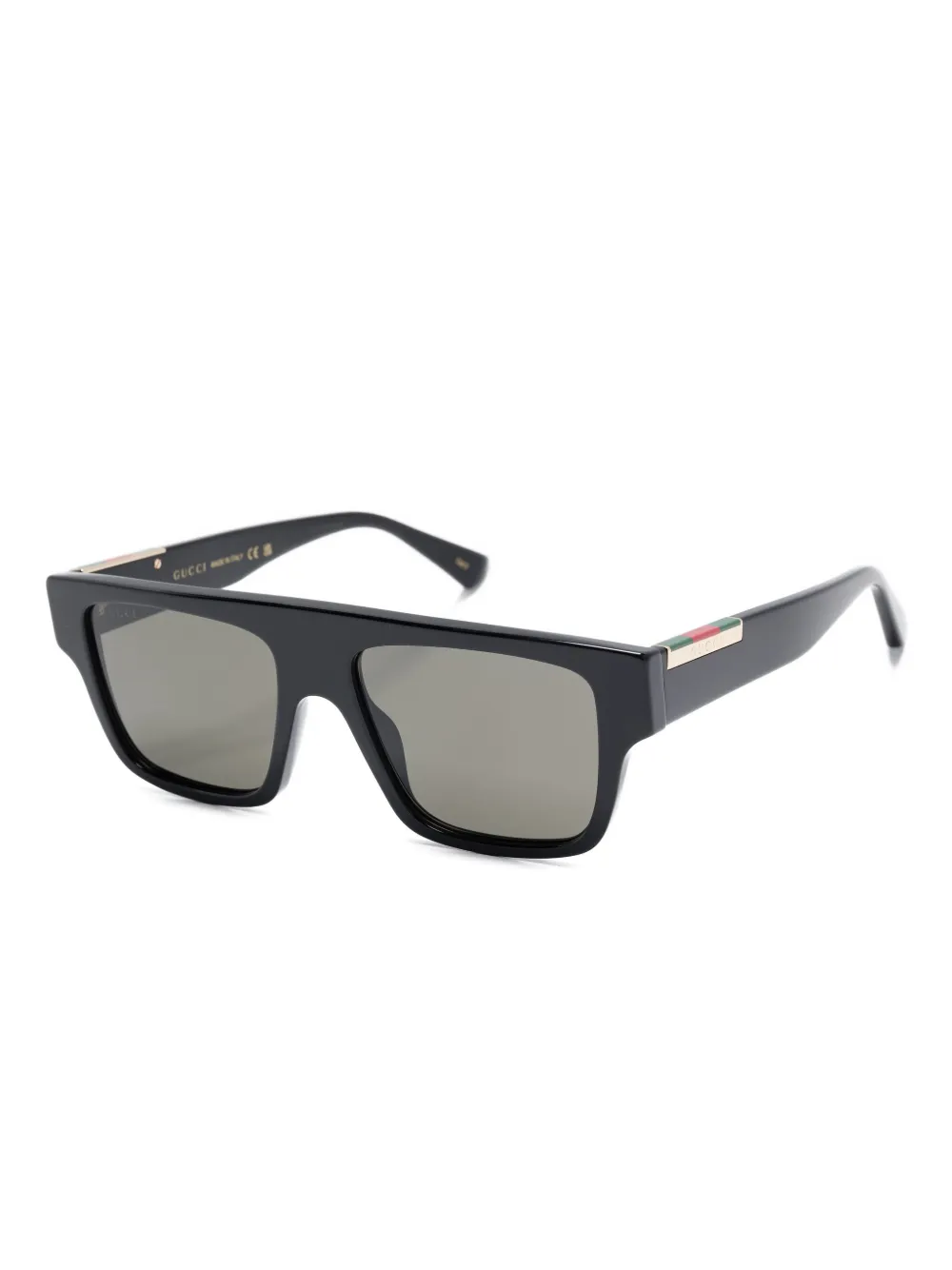 Gucci Eyewear Zonnebril met vierkant montuur Zwart