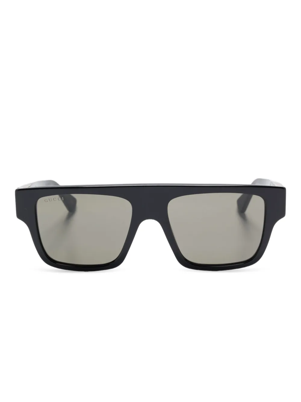 Gucci Eyewear Zonnebril met vierkant montuur Zwart